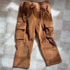 Kids Corduroy Cargo Pants - Brown